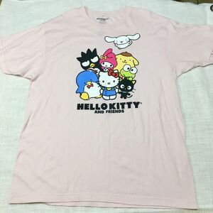 Sanrio Hello Kitty & Friends Shirt XL Pink Oversized Squad Graphic Tee Anime